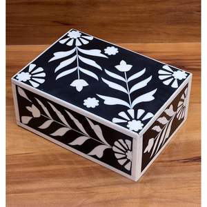 Elegant Handmade Bone Inlay <b>Storage</b> <b>Box</b> <b>Decorative</b> Home Item for Jewelry Accessories for Organization and Home Decor - Product Image 2