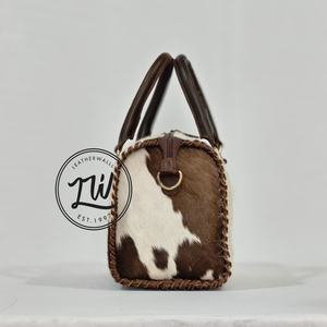 Sac à main en cuir véritable de vachette fait main, style western, avec panneaux à carreaux et motifs floraux sculptés, le plus vendu - Product Image 2