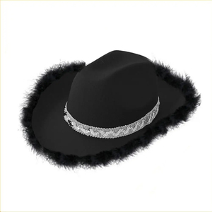 Chapeau de cowboy d'extérieur durable pour le ranch, fournisseur de marque privée, chapeau de cowboy à paillettes pour femme - Product Image 3