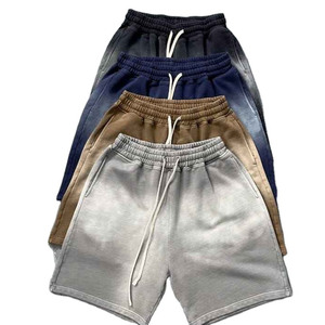 Conjunto de Camiseta y Pantalones Cortos de Algodón 100% con Efecto Desgastado por el Sol, de Alta Calidad, para Ropa Casual Urbana Unisex - Product Image 4