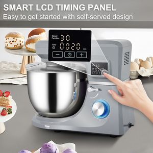 Impastatrice Planetaria da 660W a 6 Velocità con Schermo LCD e Ciotola Inclinabile in Acciaio Inox da 7,4 Qt per Impastare Torte - Product Image 2