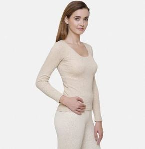 Camiseta térmica de alta calidad para mujer, ropa interior de manga larga, camiseta térmica suave y cómoda para mujer - Product Image 3