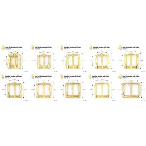 Ganchos de Seguridad Clásicos de Latón Resistente con Anilla Giratoria, Anillos de Rodillo, Hebillas de Barra Central, Impermeables - Product Image 2