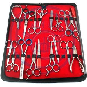 ENSEMBLE ASSORTIE DE 18 INSTRUMENTS DE BEAUTÉ ENSEMBLE DE CISEAUX DE BARBIER POUR MANUCURE PÉDICURE PINCE ET PINCES À ONGLES CE & ISO DADDY D PRO - Product Image 2