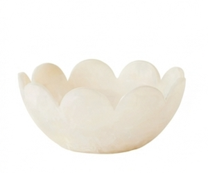 Cuenco Decorativo de Mármol Crema, Centro de Mesa de Piedra Natural Hecho a Mano, Elegante Adorno para Decoración del Hogar, Cocina y Sala de Estar - Product Image 1