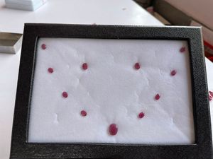 Ensemble de bijoux en rubis libérien naturel 8,65 carats – Ensemble pendentif et boucles d'oreilles en rubis, pierres précieuses rouges authentiques, bijoux en gros - Product Image 2