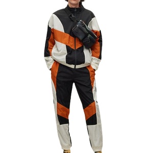 Color Block Fashion Windbreaker Tracksuit Zipper Jacket & Pant Outdoor Baggy Oversize <b>Wind</b> <b>Breaker</b> Sets Nylon Streetwear 2Pcs - Product Image 1