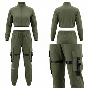 Conjunto Deportivo de Compresión Unisex Negro para Entrenamiento, Running y Actividades, Ropa Premium Maluza de Secado Rápido y Transpirable, Spandex/Poliéster - Product Image 6