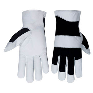 Gants de travail à doigts entiers en cuir de chèvre, matériau durable, respirants, pour travaux en extérieur, pour adultes - Product Image 2