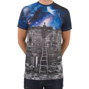 T-shirt de sublimation confortable et écologique pour homme, marque privée, 100 % coton, coupe ample, imprimé, respirant - Product Image 1