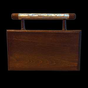 Bolso de Mano de Madera con Incrustaciones de Madreperla, Estilo Tradicional, con Acabado Moderno y Elegante para Bodas, Recepciones y Festivales - Product Image 6