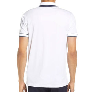 Polos pour hommes de qualité supérieure, 100% coton, coupe ajustée et respirante, avec motif lettres, en vente - Product Image 2