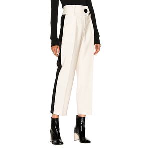 Pantalon droit coupe ajustée pour femmes pantalon décontracté respirant pour l'été ODM taille XS XL technique lavée Logo décoration 2025 - Product Image 1