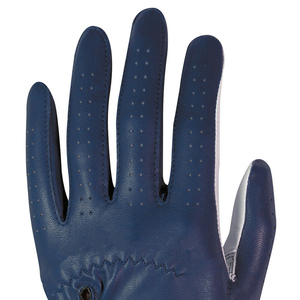 Unique Classic Design Unisex Golf Gloves <b>Full</b> Finger Genuine Leather Adjustable Wrist Strap Closure Anti <b>Slip</b> Breathable Gloves - Product Image 4