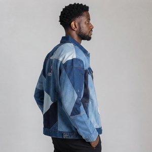 <b>Men</b> <b>Denim</b> <b>Jacket</b> Fashion Trucker Coat with Soft Durable Cotton <b>Denim</b> Fabric Button Front Closure and Comfortable <b>Men</b> <b>Denim</b> - Product Image 3