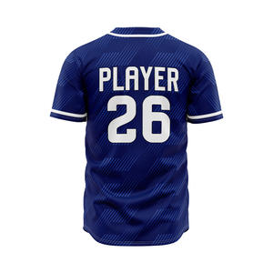 Camiseta de Béisbol de Manga Corta con Estampado Personalizado al por Mayor, Servicio OEM de Alta Calidad, Logotipo y Equipo Personalizados, 100% Poliéster - Product Image 3