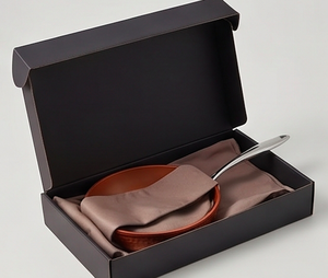 Copper Frying <b>Pan</b> With Stainless Steel <b>Handle</b> Ceramic Non-Stick Interior Modern Design For Gas And Induction Cooker Use - Product Image 6
