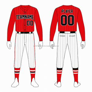 Uniformes de Béisbol 2026 de Alta Calidad, Impresión Digital, 100% Poliéster, Transpirables, Ligeros, Personalizables, Unisex, con Cuello en V - Product Image 5