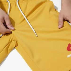 Pantalones Cortos Deportivos de Algodón para Hombre, Transpirables, Cintura Elástica, para Verano, Logotipo Personalizado, OEM, Venta al Por Mayor - Product Image 4