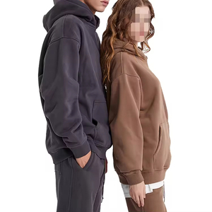 Sweats à capuche surdimensionnés pour hommes OEM, 100 % coton molletonné, vêtements décontractés d'hiver, design et impression personnalisés, sweats à capuche streetwear pour hommes - Product Image 6