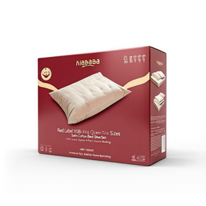 Red Label 108x108 Inch <b>King</b> Queen Twin <b>Sizes</b> Satin Cotton Bed <b>Sheet</b> Set 4 Pcs American Style Solid for Home Hotel Bedding - Product Image 2