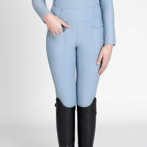 Pantalones de equitación suaves y elásticos para niños y mujeres, transpirables y cómodos, pantalones de equitación cómodos para niños. - Product Image 1