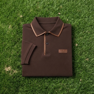 Camisa Polo Personalizada para Hombre, Color Chocolate, Manga Corta, Ropa Deportiva de Golf, Uniforme de Trabajo, Fabricante Mayorista OEM ODM - Product Image 5