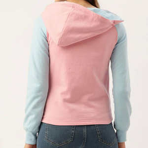 Sudadera con Capucha para Mujer, Color Rosa y Azul, Estilo Informal, Corte Regular, 100% Poliéster, para Invierno - Product Image 3
