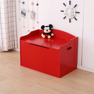Boîte à jouets en bois rouge avec <span class=keywords><strong>banc</strong></span> <span class=keywords><strong>de</strong></span> <span class=keywords><strong>rangement</strong></span> intégré, <span class=keywords><strong>coffre</strong></span> <span class=keywords><strong>de</strong></span> <span class=keywords><strong>rangement</strong></span> en bois pour enfants, organisateur <span class=keywords><strong>de</strong></span> jouets pour tout-petits et chambre d'enfant avec couvercle rabattable - Product Image 5