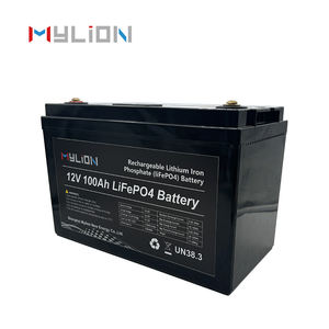 長寿命ディープサイクル12.8V 100Ah LiFePO4固体電池（2000サイクル）太陽光発電、RV、船舶用途向け - Product Image 1