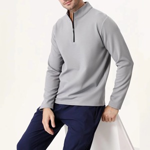 Fabrication en usine de hauts de sport pour hommes à manches longues de la meilleure qualité, nouveau style anti-UV respirant, dernier modèle, meilleurs hauts de sport pour hommes. - Product Image 2