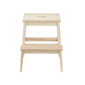 <b>Bamboo</b> 2 Step <b>Stool</b> for Kitchen <b>Stool</b> for Living Room Rosewood Stepping Eco-Friendly <b>Bamboo</b> 2-Step Accent <b>Stool</b> for Modern Home - Product Image 2