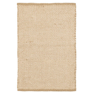 Alfombra de yute tejida a mano moderna marfil cubierta de muebles de fibra natural - Product Image 1