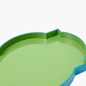 Bandeja decorativa lacada de diseño elegante, nueva colección, fabricada en Vietnam, color verde, OEM, ODM. - Product Image 2