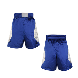 Excellent Quality Martial Arts Kick Boxing Uniform Blue Color <b>Polyester</b> Made Quick Dry Breathable Durable All Seasons <b>Boxer</b> - Product Image 3