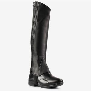 Bottes d'équitation hautes en cuir véritable pour femmes, avec fermeture éclair, pour l'équitation anglaise, western, cowboy et motard - Product Image 3