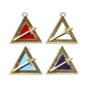 Colgante de Oro de Alta Calidad del Rito Escocés con Águila de Dos Cabezas del 32º Grado de la Masonería, Joya de la Gran Logia, Tyler Tiler - Product Image 2