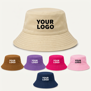 Wholesale Custom Logo Cotton Bucket <b>Hat</b> <b>Men</b> Women Fisherman <b>Summer</b> Sun Cap Urban Streetwear Fashion - Product Image 6