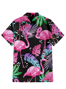 Camiseta Hawaiana de Playa con Logotipo Personalizado de Alta Calidad para Hombre, Nueva Moda, Suave, Transpirable, Informal - Product Image 4