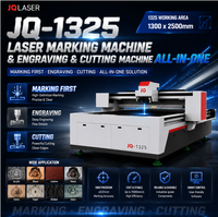 Machine de marquage, gravure et découpe au laser CO2 JQ1325 1300 2500 mm tout-en-un pour le bois, l'acrylique et le cuir