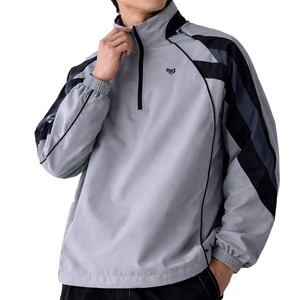 OEM Men Quarter Zip Performance Pullover Lightweight Windbreaker <b>Jacket</b> OEM Sports Sleeve less Option Windbreaker Men's <b>Jackets</b> - Product Image 1