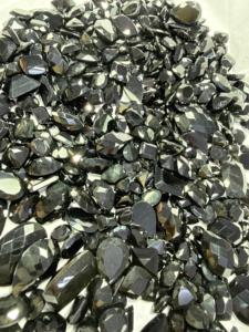 Piedras Preciosas Sueltas de Espinela Negra Natural para Joyería, Varios Cortes (Ovalado, Pera, Redondo, Brillante), Tamaño Libre, Marca BU GEMS - Product Image 4