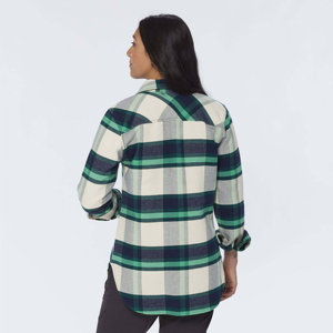High Quality Plus Size Cozy Soft <b>Women's</b> <b>Flannel</b> <b>Shirts</b> Casual Style Button Decoration Work Autumn Season Layering Front - Product Image 3