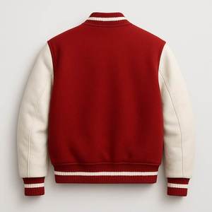 Chaqueta Varsity Clásica Estilo Bomber para Hombre y Mujer, Ropa Deportiva Retro de Béisbol Universitario - Product Image 5