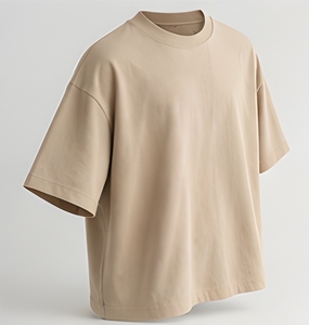 T-shirt unisexe surdimensionné en coton French Terry 240 GSM, style streetwear, impression DTF personnalisée, fabrication OEM - Product Image 2