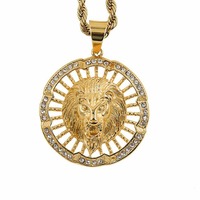 Pendentif Hip Hop en Moissanite de Qualité Export, Personnalisé, en Argent 925, Collier Iced Out, Bijoux de Luxe pour Rappeurs, Disponible à la Vente