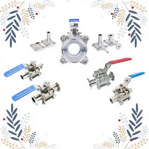 Échantillon GRATUIT – Robinets à bille sanitaires manuels 2'' certifiés ISO en acier inoxydable SS316/SS333L avec joint PTFE pour gaz/eau/huile - Product Image 1