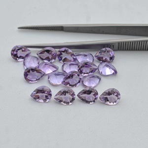 Piedras Preciosas Sueltas de Amatista Rosa Natural de 10 mm y 14 mm, Corte Pera Facetado, Pulimentadas, del Fabricante, Distribuidor Regular de Alibaba en Línea - Product Image 2