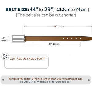Cinturón de Cuero Genuino de 1.5 Pulgadas con Logotipo Personalizado, Correa con Hebilla de Bloqueo Automático, Producto Personalizable - Product Image 6