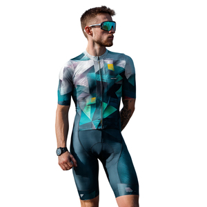 Maillots de cyclisme à fermeture éclair, shorts de cyclisme à séchage rapide, ensembles de vêtements de cyclisme athlétiques 100% polyester, tenues de cyclisme pour hommes - Product Image 5